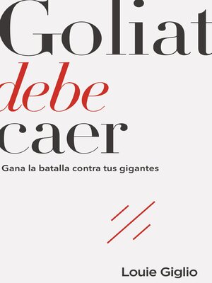 cover image of Goliat debe caer